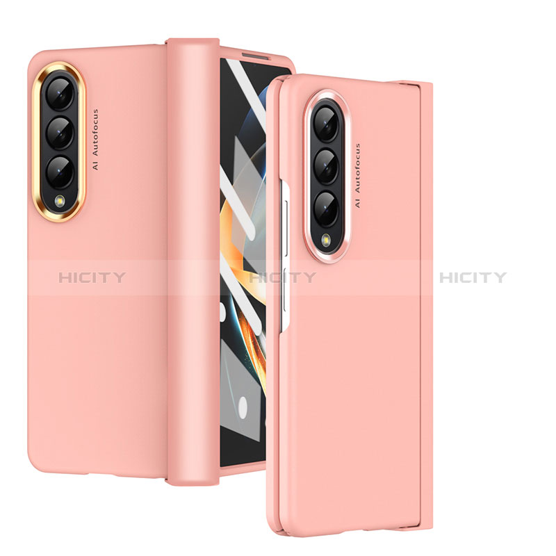 Handyhülle Hülle Hartschalen Kunststoff Schutzhülle Tasche Matt R08 für Samsung Galaxy Z Fold3 5G Rosegold