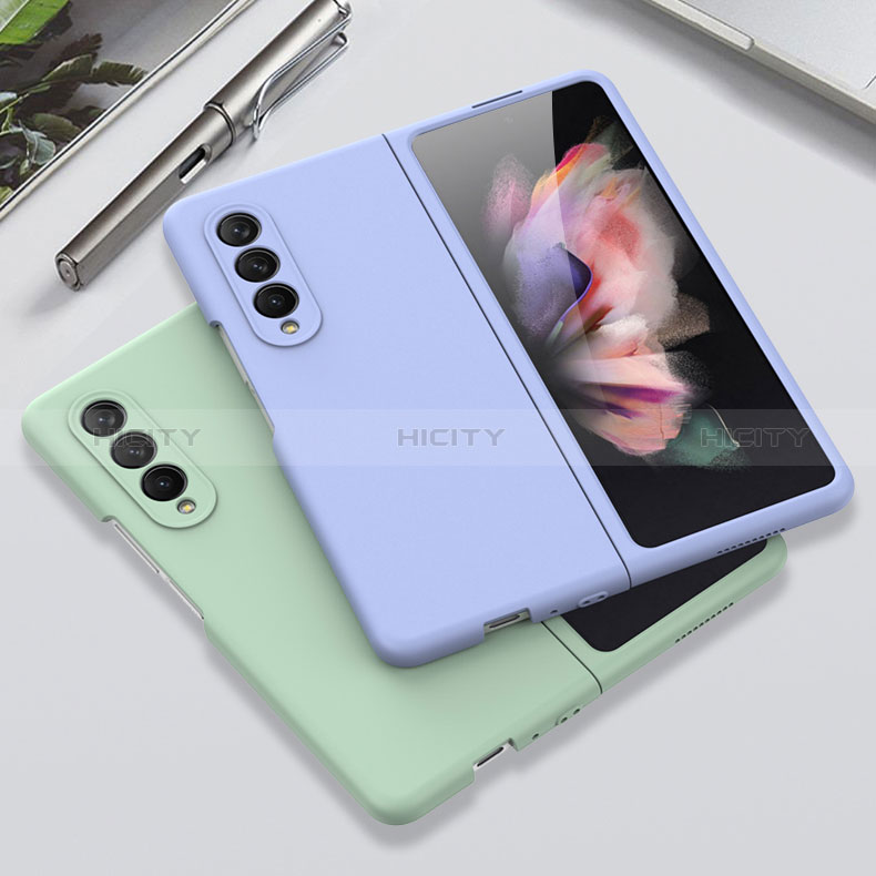 Handyhülle Hülle Hartschalen Kunststoff Schutzhülle Tasche Matt R09 für Samsung Galaxy Z Fold3 5G groß