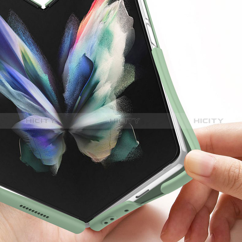 Handyhülle Hülle Hartschalen Kunststoff Schutzhülle Tasche Matt R09 für Samsung Galaxy Z Fold3 5G groß