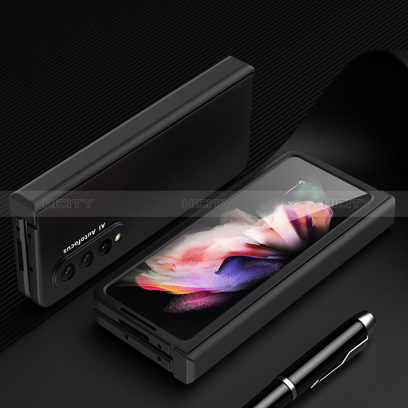 Handyhülle Hülle Hartschalen Kunststoff Schutzhülle Tasche Matt T02 für Samsung Galaxy Z Fold3 5G