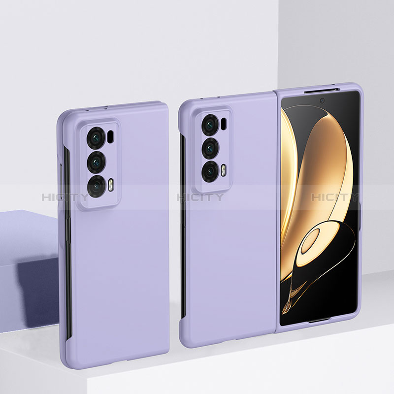 Handyhülle Hülle Hartschalen Kunststoff Schutzhülle Tasche Matt Vorder und Rückseite 360 Grad Ganzkörper BH2 für Huawei Honor Magic V2 5G Violett