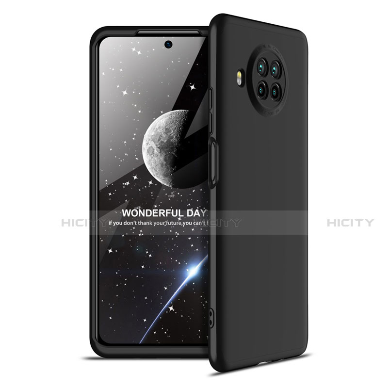 Handyhülle Hülle Hartschalen Kunststoff Schutzhülle Tasche Matt Vorder und Rückseite 360 Grad Ganzkörper für Xiaomi Mi 10T Lite 5G Schwarz