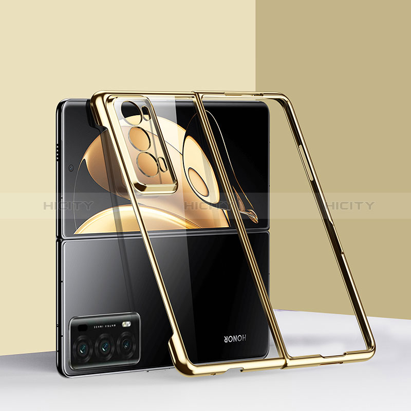 Handyhülle Hülle Hartschalen Kunststoff Schutzhülle Tasche Matt Vorder und Rückseite 360 Grad Ganzkörper GK6 für Huawei Honor Magic V2 5G Gold