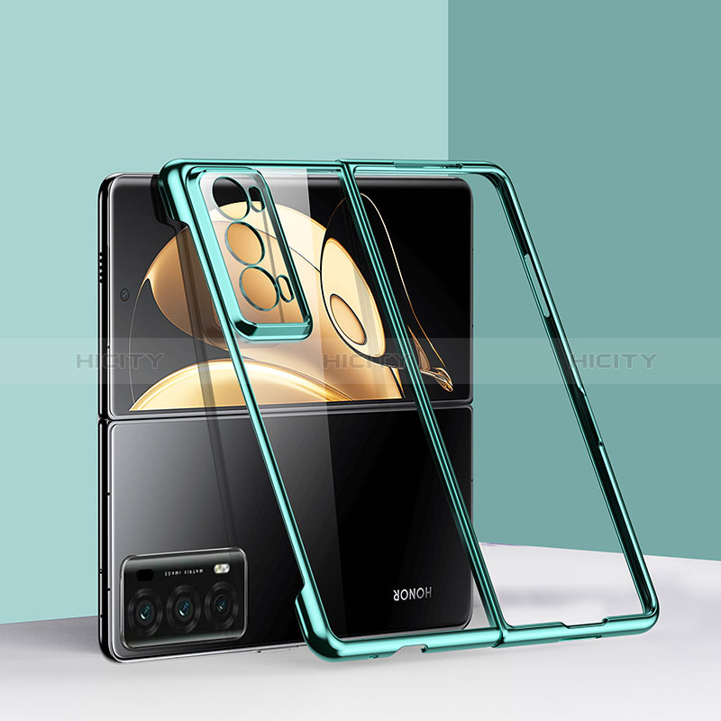 Handyhülle Hülle Hartschalen Kunststoff Schutzhülle Tasche Matt Vorder und Rückseite 360 Grad Ganzkörper GK6 für Huawei Honor Magic V2 Ultimate 5G Grün