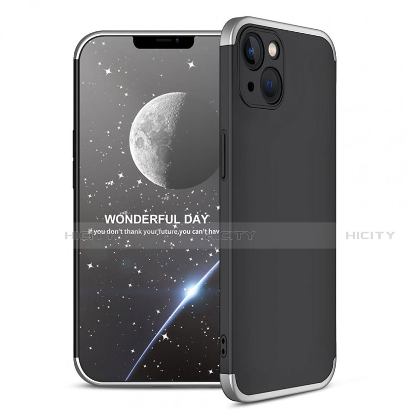 Handyhülle Hülle Hartschalen Kunststoff Schutzhülle Tasche Matt Vorder und Rückseite 360 Grad Ganzkörper M01 für Apple iPhone 14 Plus