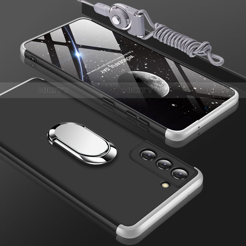 Handyhülle Hülle Hartschalen Kunststoff Schutzhülle Tasche Matt Vorder und Rückseite 360 Grad Ganzkörper M01 für Samsung Galaxy S21 FE 5G groß