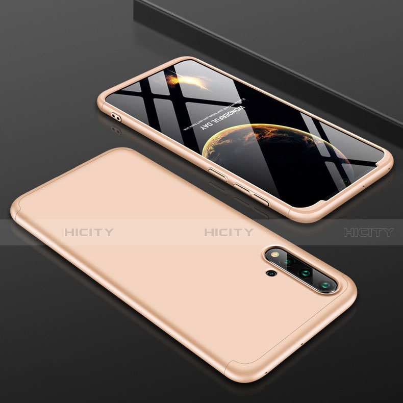 Handyhülle Hülle Hartschalen Kunststoff Schutzhülle Tasche Matt Vorder und Rückseite 360 Grad Ganzkörper P01 für Huawei Nova 5 Pro Gold Plus