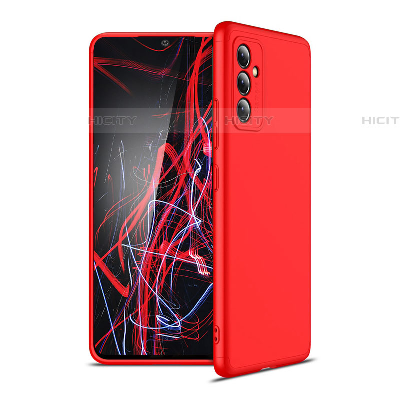 Handyhülle Hülle Hartschalen Kunststoff Schutzhülle Tasche Matt Vorder und Rückseite 360 Grad Ganzkörper P01 für Samsung Galaxy A82 5G Rot