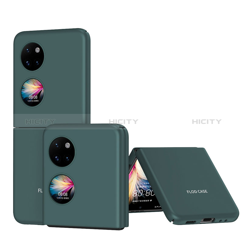 Handyhülle Hülle Hartschalen Kunststoff Schutzhülle Tasche Matt Vorder und Rückseite 360 Grad Ganzkörper QH1 für Huawei Pocket S