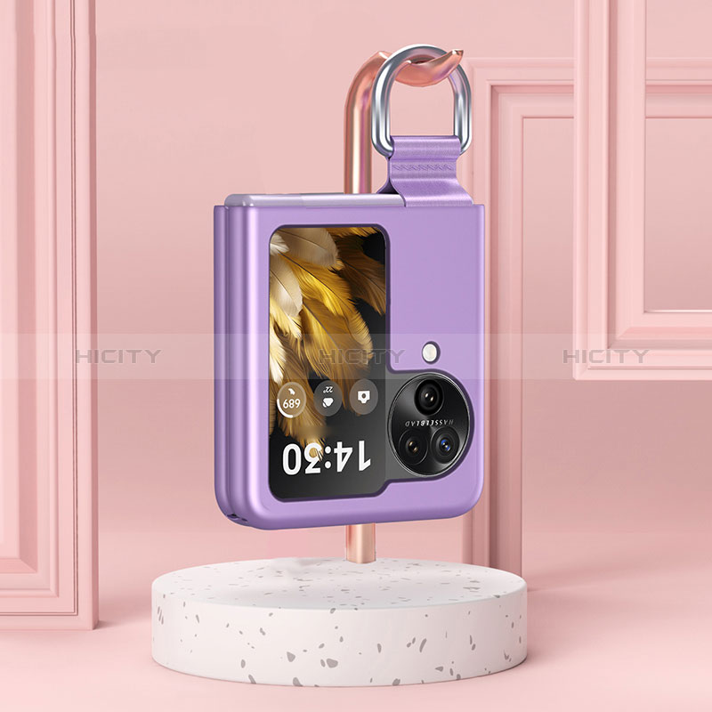 Handyhülle Hülle Hartschalen Kunststoff Schutzhülle Tasche Matt Vorder und Rückseite 360 Grad Ganzkörper QH2 für Oppo Find N3 Flip 5G