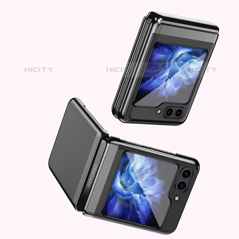 Handyhülle Hülle Hartschalen Kunststoff Schutzhülle Tasche Matt Vorder und Rückseite 360 Grad Ganzkörper QH2 für Samsung Galaxy Z Flip5 5G groß