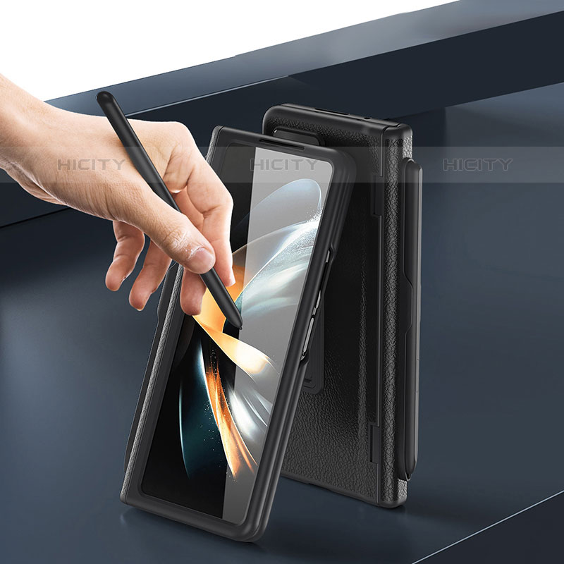 Handyhülle Hülle Hartschalen Kunststoff Schutzhülle Tasche Matt Vorder und Rückseite 360 Grad Ganzkörper QH4 für Samsung Galaxy Z Fold5 5G