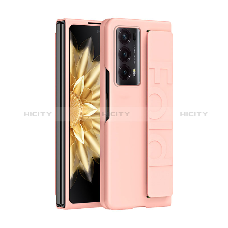 Handyhülle Hülle Hartschalen Kunststoff Schutzhülle Tasche Matt Vorder und Rückseite 360 Grad Ganzkörper SD1 für Huawei Honor Magic V2 5G Rosegold