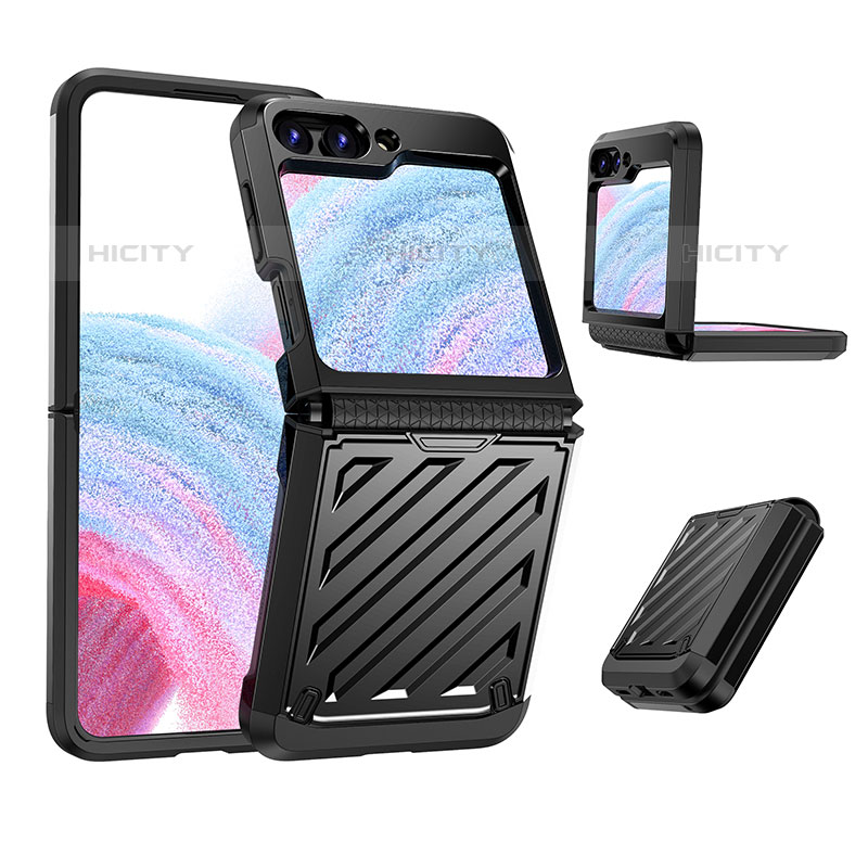 Handyhülle Hülle Hartschalen Kunststoff Schutzhülle Tasche Matt Vorder und Rückseite 360 Grad Ganzkörper Z01L für Samsung Galaxy Z Flip5 5G