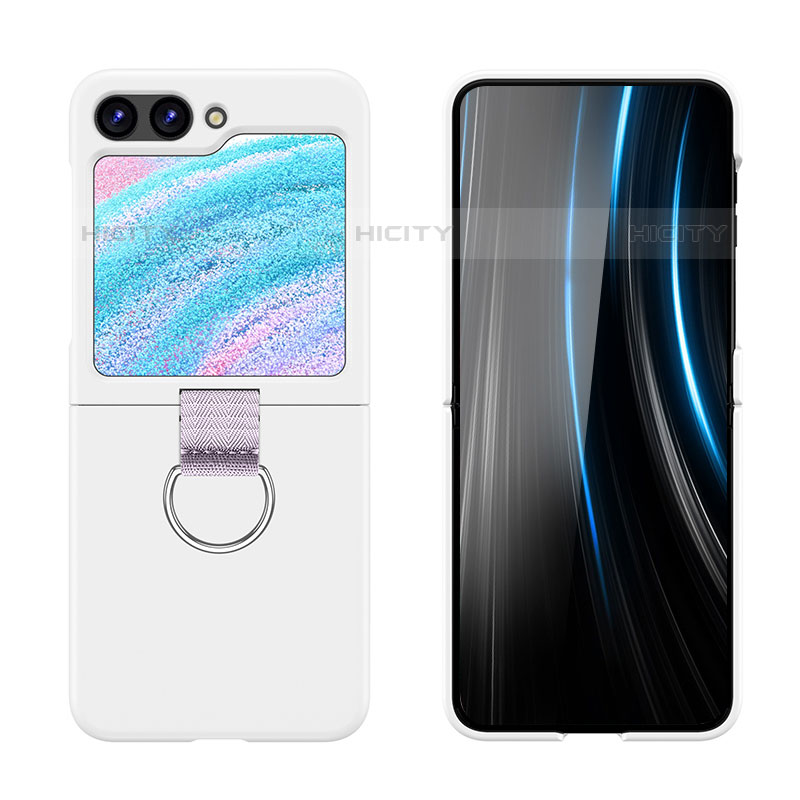 Handyhülle Hülle Hartschalen Kunststoff Schutzhülle Tasche Matt Vorder und Rückseite 360 Grad Ganzkörper Z03L für Samsung Galaxy Z Flip5 5G