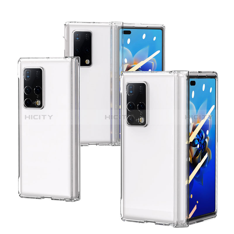 Handyhülle Hülle Hartschalen Kunststoff Schutzhülle Tasche Matt Vorder und Rückseite 360 Grad Ganzkörper ZL6 für Huawei Mate X2