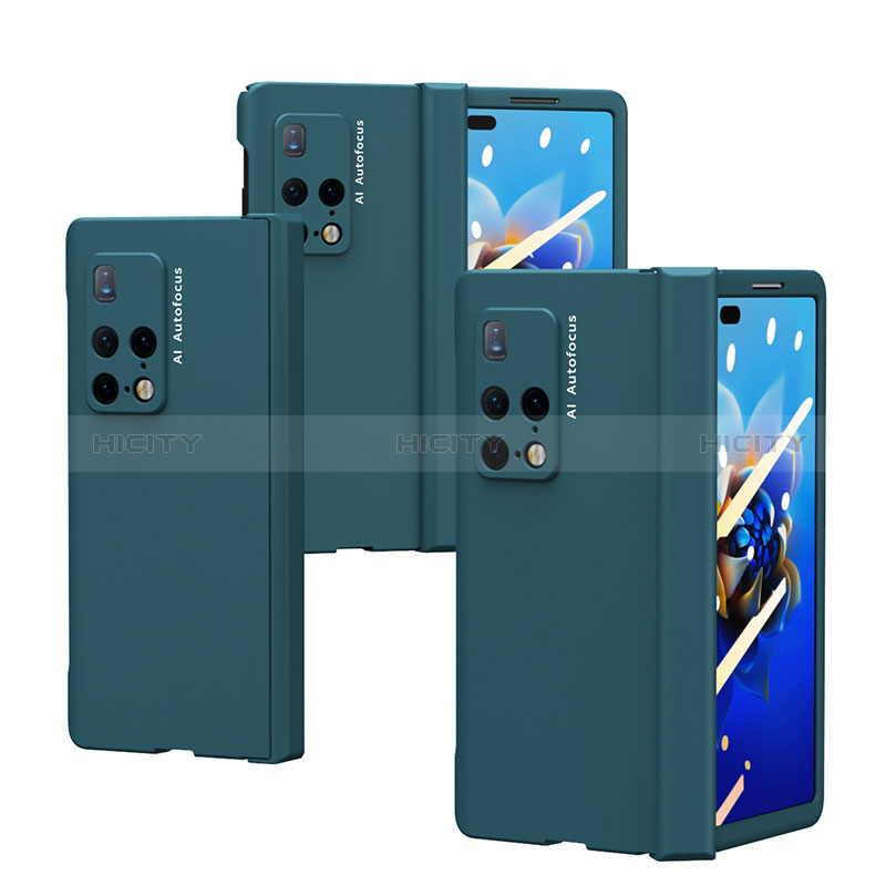 Handyhülle Hülle Hartschalen Kunststoff Schutzhülle Tasche Matt Vorder und Rückseite 360 Grad Ganzkörper ZL6 für Huawei Mate X2 Grün Plus