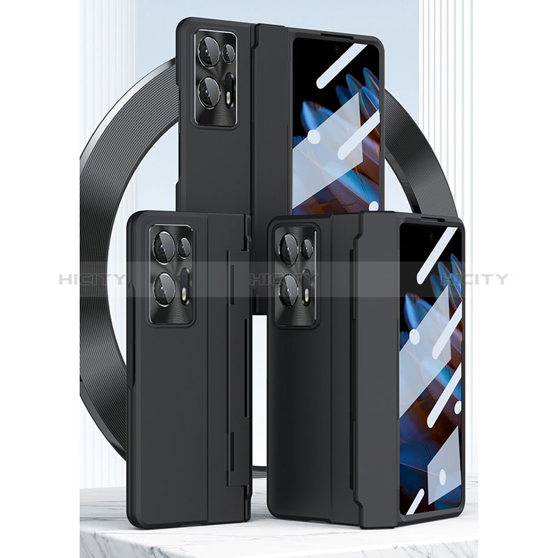 Handyhülle Hülle Hartschalen Kunststoff Schutzhülle Tasche Matt Vorder und Rückseite 360 Grad Ganzkörper ZL8 für Oppo Find N2 5G