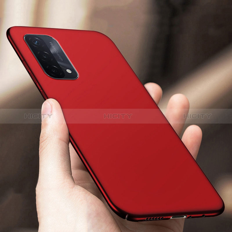 Handyhülle Hülle Hartschalen Kunststoff Schutzhülle Tasche Matt YK1 für Oppo A54 5G Rot Plus