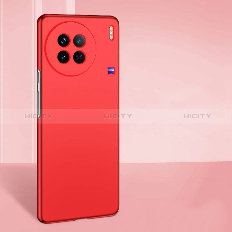 Handyhülle Hülle Hartschalen Kunststoff Schutzhülle Tasche Matt YK1 für Vivo X90 Pro 5G Rot