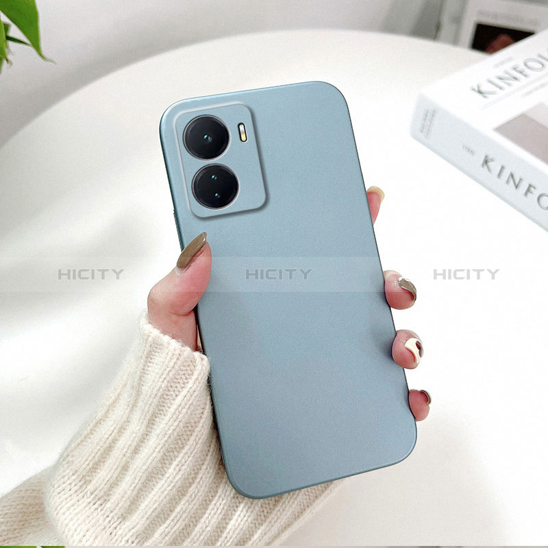 Handyhülle Hülle Hartschalen Kunststoff Schutzhülle Tasche Matt YK2 für Realme Q5i 5G Hellblau