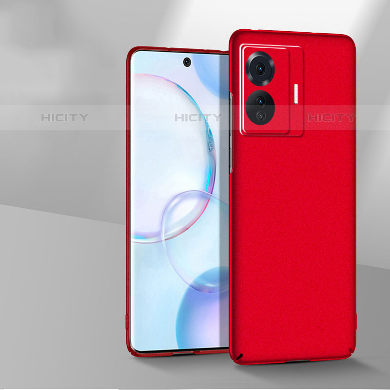 Handyhülle Hülle Hartschalen Kunststoff Schutzhülle Tasche Matt YK2 für Vivo T1 Pro 5G Rot Plus