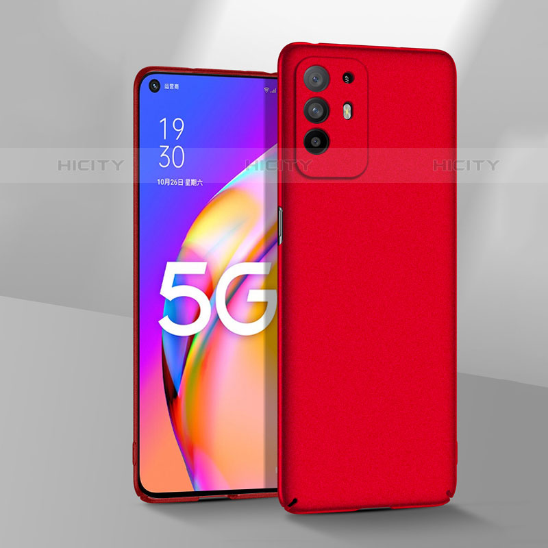 Handyhülle Hülle Hartschalen Kunststoff Schutzhülle Tasche Matt YK3 für Oppo F19 Pro+ Plus 5G Rot