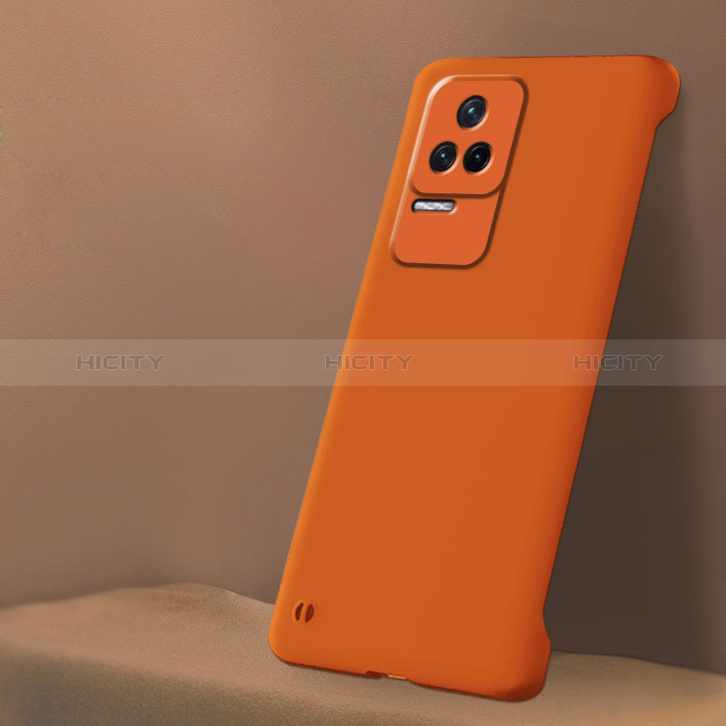 Handyhülle Hülle Hartschalen Kunststoff Schutzhülle Tasche Matt YK5 für Xiaomi Poco F4 5G Orange Plus