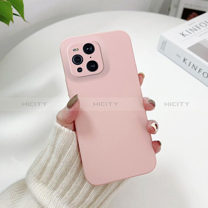 Handyhülle Hülle Hartschalen Kunststoff Schutzhülle Tasche Matt YK6 für Oppo Find X3 5G Rosa