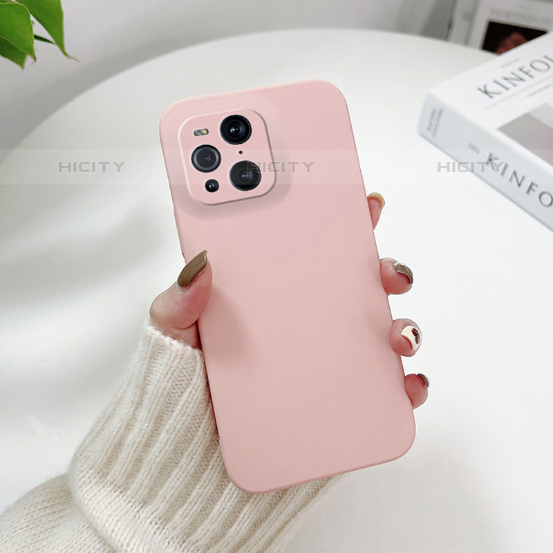 Handyhülle Hülle Hartschalen Kunststoff Schutzhülle Tasche Matt YK6 für Oppo Find X3 Pro 5G Rosa