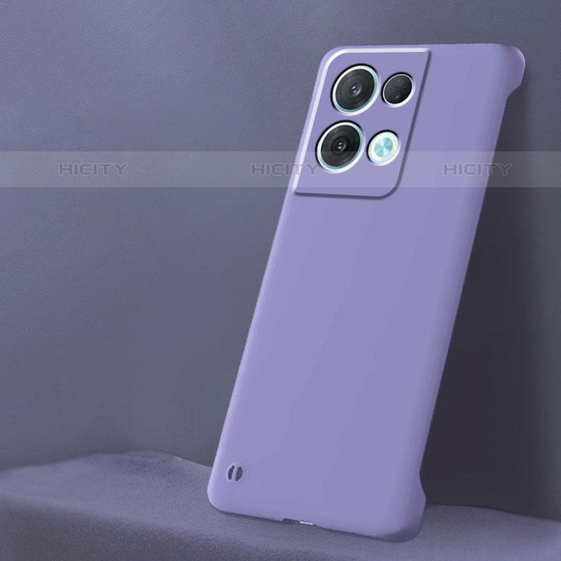 Handyhülle Hülle Hartschalen Kunststoff Schutzhülle Tasche Matt YK6 für Oppo Reno8 Pro 5G Violett