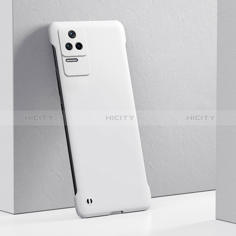 Handyhülle Hülle Hartschalen Kunststoff Schutzhülle Tasche Matt YK6 für Xiaomi Poco F4 5G Weiß Plus