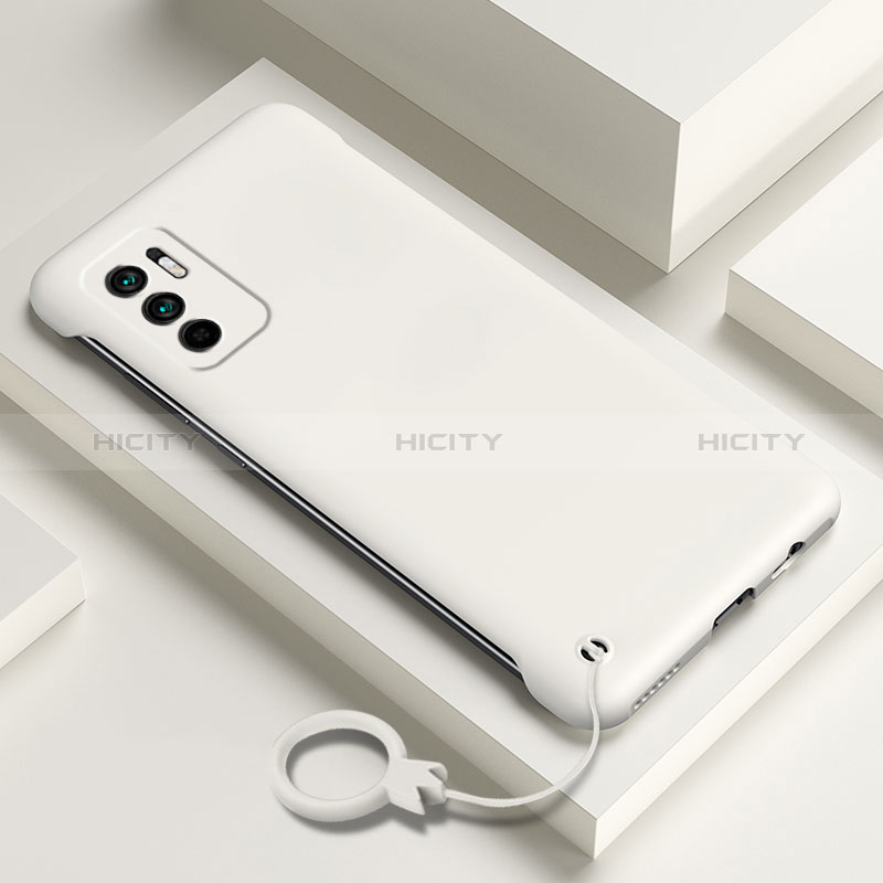 Handyhülle Hülle Hartschalen Kunststoff Schutzhülle Tasche Matt YK6 für Xiaomi Redmi Note 10 5G Weiß