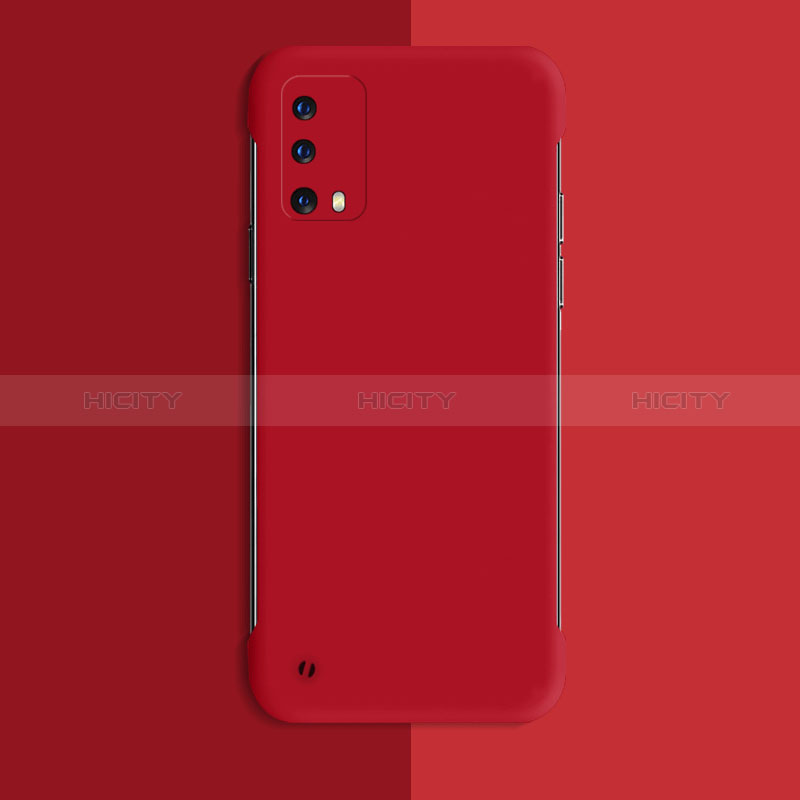 Handyhülle Hülle Hartschalen Kunststoff Schutzhülle Tasche Matt YK8 für Oppo K9 5G Rot