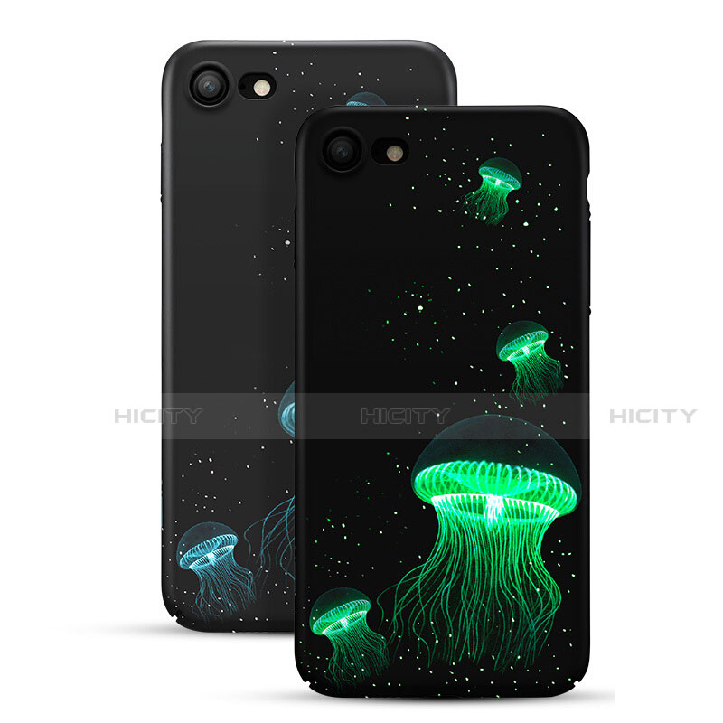 Handyhülle Hülle Kunststoff Schutzhülle Fluorescence für Apple iPhone SE (2020) Schwarz