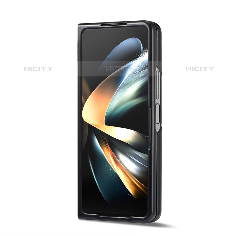 Handyhülle Hülle Kunststoff Schutzhülle Hartschalen Tasche Matt Köper LC1 für Samsung Galaxy Z Fold5 5G Schwarz