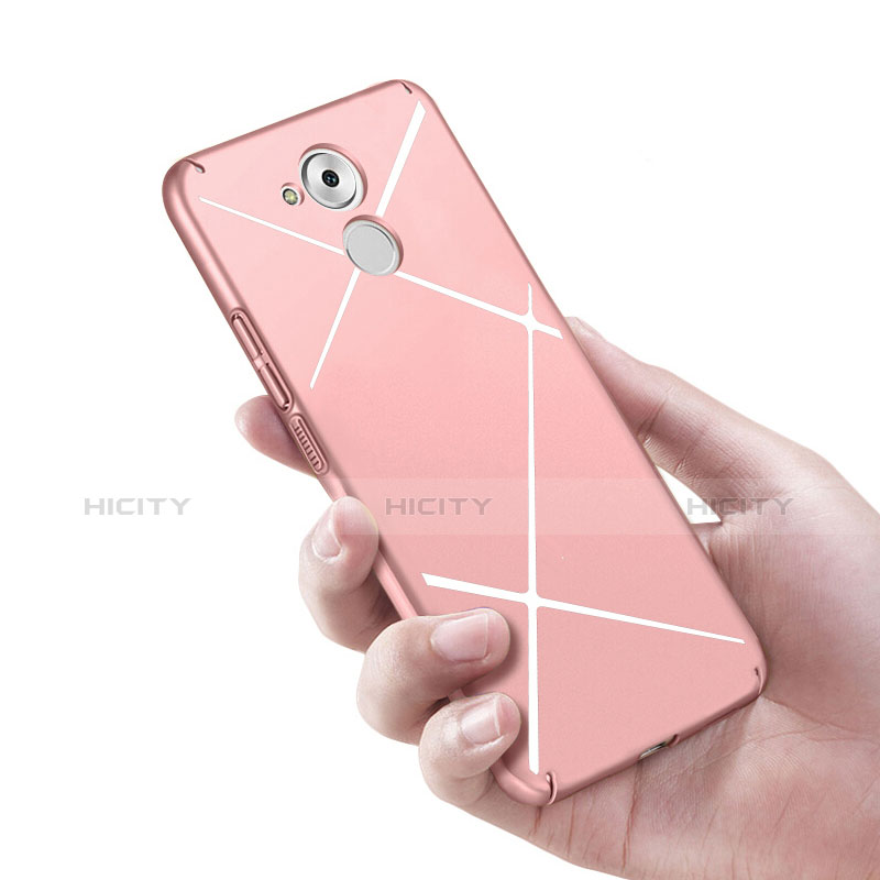 Handyhülle Hülle Kunststoff Schutzhülle Line für Huawei Enjoy 6S Rosegold