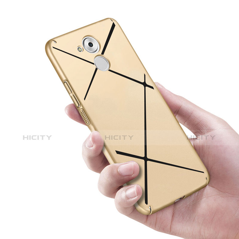 Handyhülle Hülle Kunststoff Schutzhülle Line für Huawei Honor 6C Gold