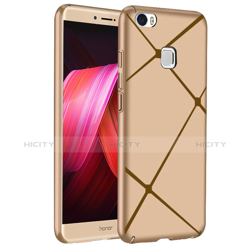 Handyhülle Hülle Kunststoff Schutzhülle Line für Huawei Honor V8 Max Gold