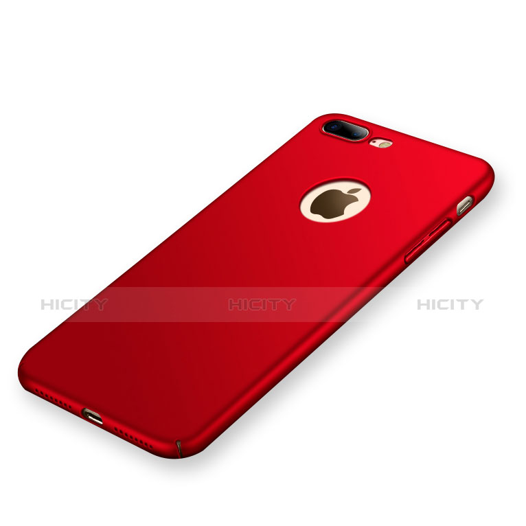 Handyhülle Hülle Kunststoff Schutzhülle Matt C01 für Apple iPhone 7 Plus Rot groß