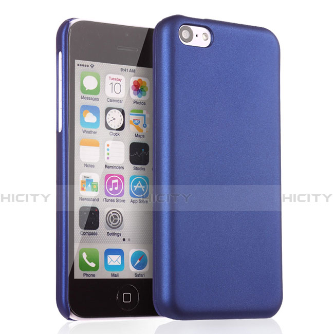 Handyhülle Hülle Kunststoff Schutzhülle Matt für Apple iPhone 5C Blau