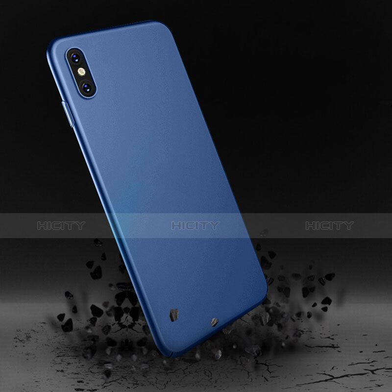 Handyhülle Hülle Kunststoff Schutzhülle Matt für Apple iPhone X Blau