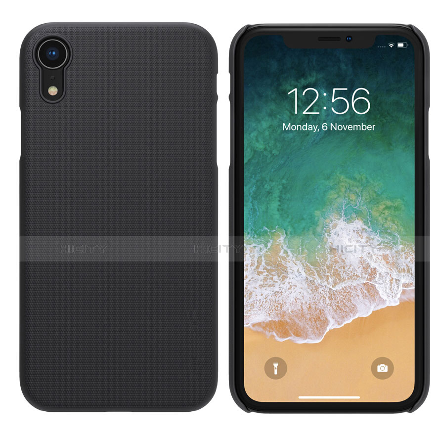 Handyhülle Hülle Kunststoff Schutzhülle Matt für Apple iPhone XR Schwarz Plus