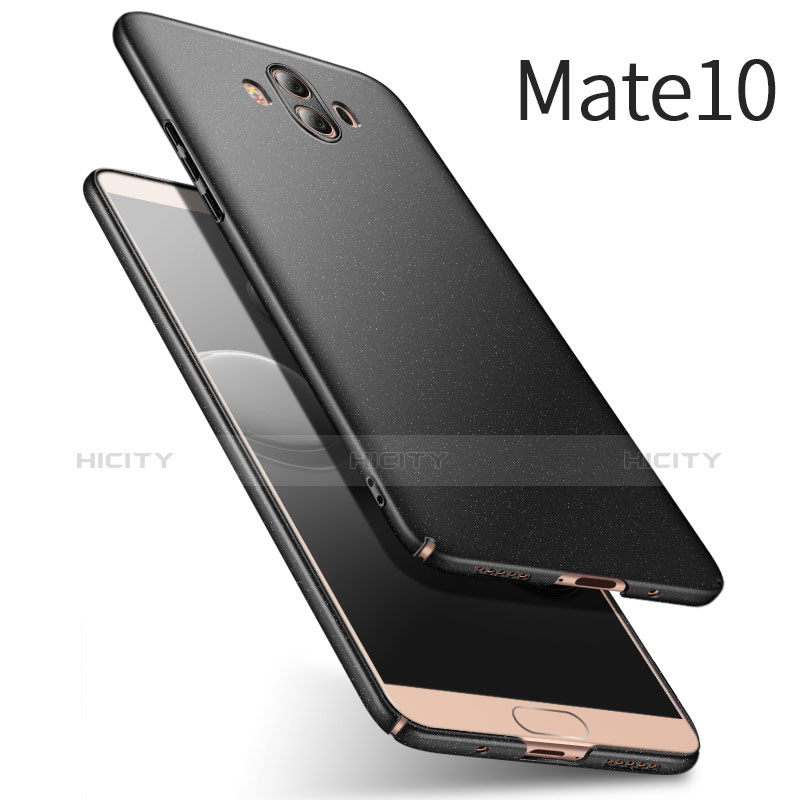 Handyhülle Hülle Kunststoff Schutzhülle Matt für Huawei Mate 10 Schwarz Plus