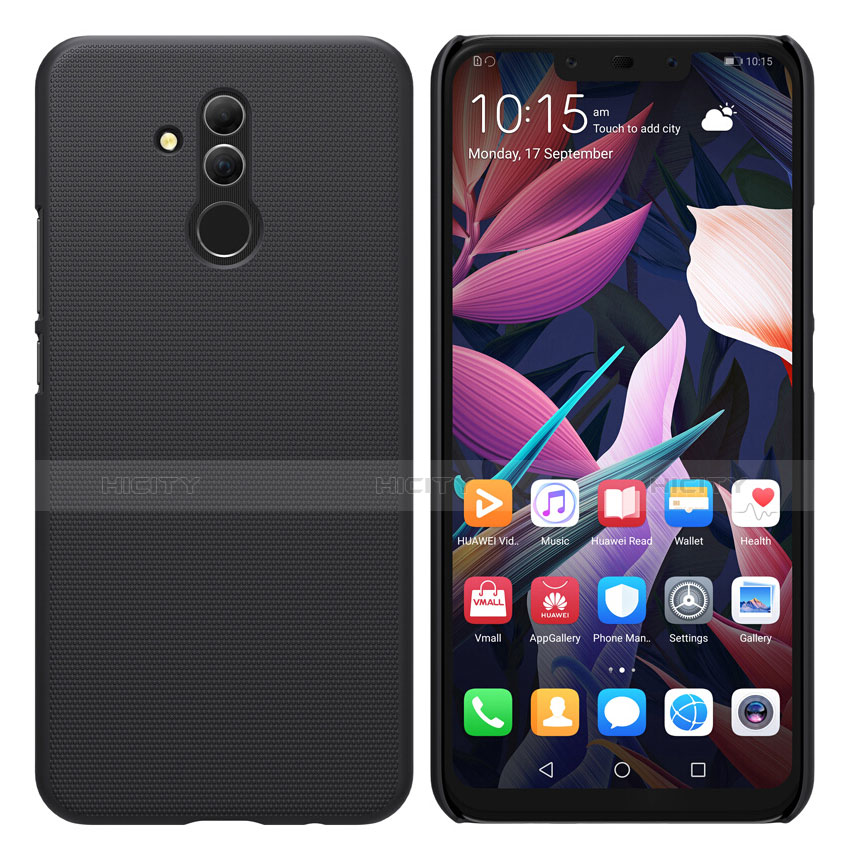 Handyhülle Hülle Kunststoff Schutzhülle Matt für Huawei Mate 20 Lite Schwarz