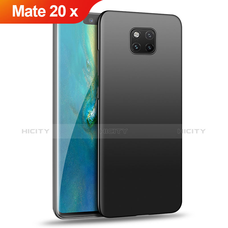 Handyhülle Hülle Kunststoff Schutzhülle Matt für Huawei Mate 20 X Schwarz Plus