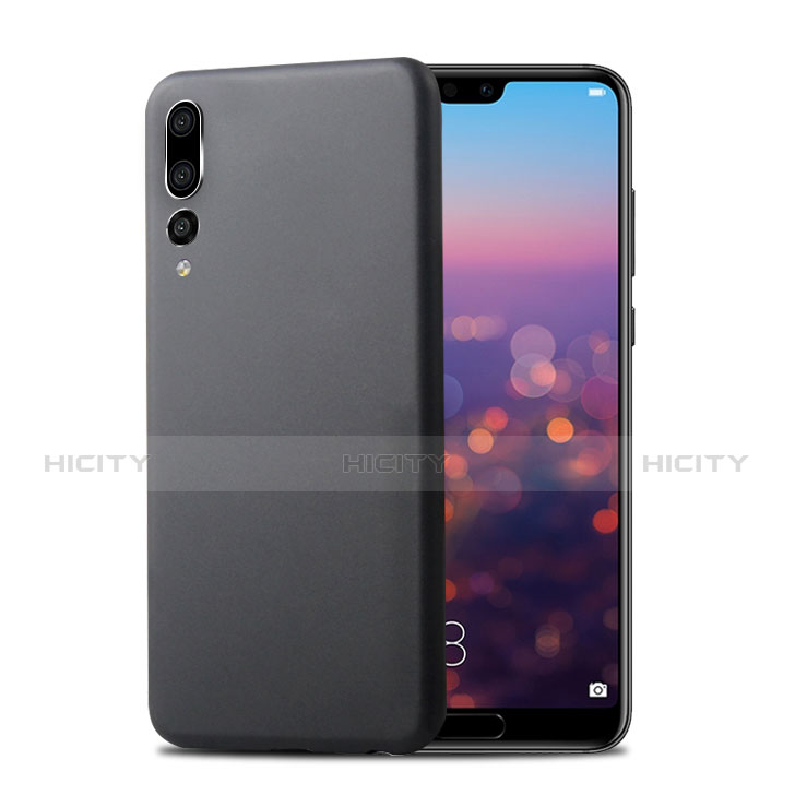 Handyhülle Hülle Kunststoff Schutzhülle Matt für Huawei P20 Pro Schwarz