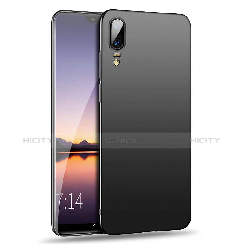 Handyhülle Hülle Kunststoff Schutzhülle Matt für Huawei P20 Schwarz