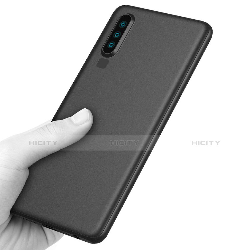 Handyhülle Hülle Kunststoff Schutzhülle Matt für Huawei P30 Schwarz