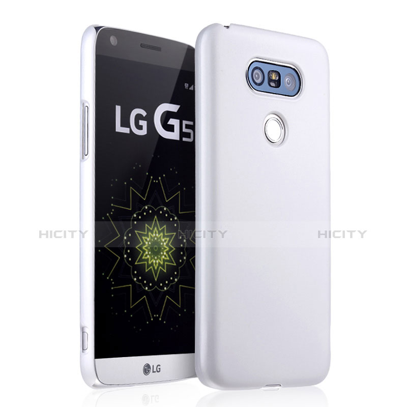 Handyhülle Hülle Kunststoff Schutzhülle Matt für LG G5 Weiß